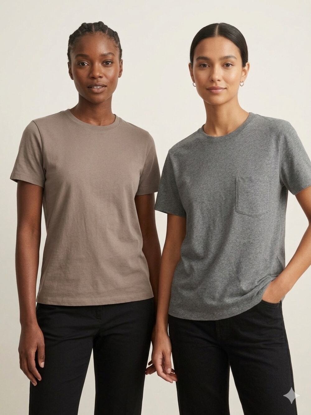 New everlane T-shirt bundle sz L gray & tan